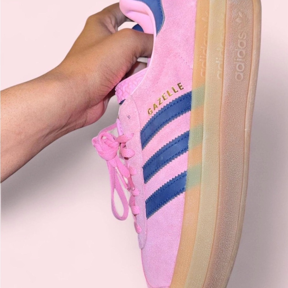 Adidas Pink Sneakers with White Accents